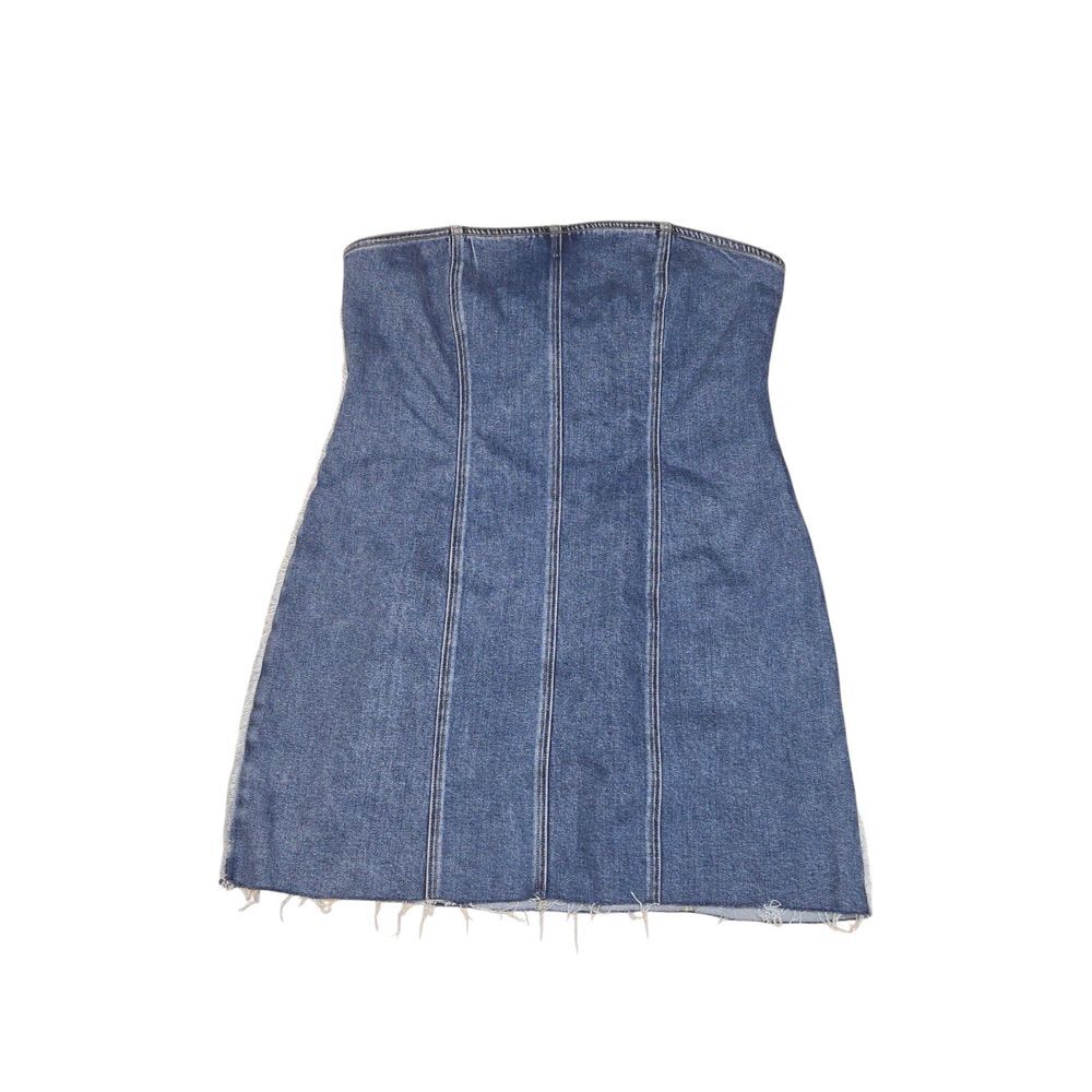 H&M Strapless Denim Mini Dress Size XL